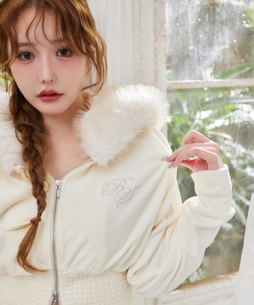 one after another NICE CLAUP パーカー セットアップ対応可/ファー