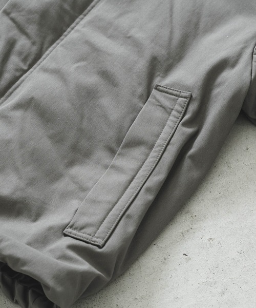 グレー コットン ジャンパー TWILL-AROUND JACKET│ツイルアラウンドジャケット UNISEX（ブルゾン