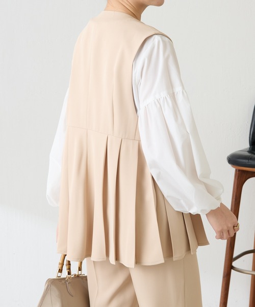 2025 ガリャルダ ガランテ 3.5万円 ジレ ベスト ジャケット フォーマル ガリャルダガランテ GALLARDAGALANTE テーラードジレ （mocha