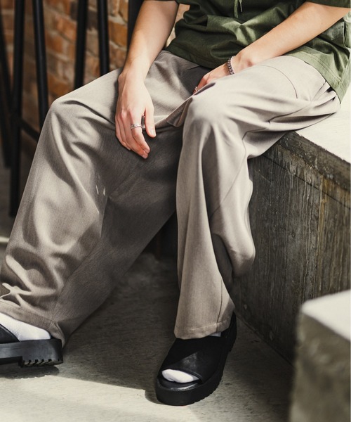 「Casper John」 パンツ MEDIUM ブラック メンズ_画像9