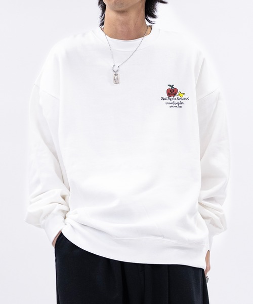 「Mark Gonzales」 スウェットカットソー LARGE ホワイト メンズ_画像5