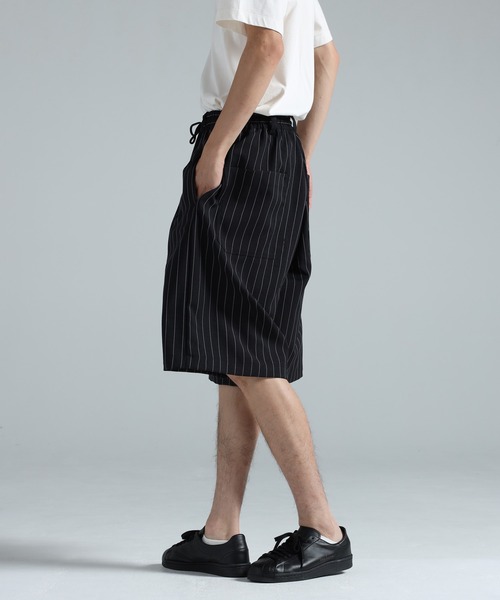 ハーフパンツ パンツ Y-3 PINSTRIPE SPORT UNIFORM SHORTS メンズの画像