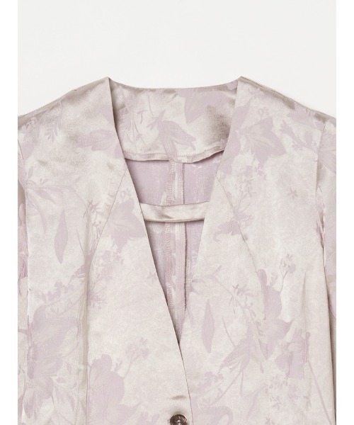 sahara（サハラ） ジャケット ノーカラージャケット Satin Jacquard