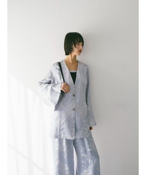 sahara（サハラ） ジャケット ノーカラージャケット Satin Jacquard