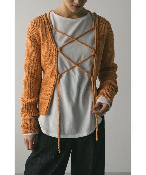 完売品　stylemixer レースアップニット STYLEMIXER | レースアップニットベスト (タンクトップ ) |SHEL'TTER