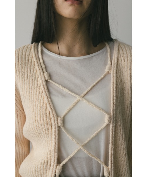 完売品　stylemixer レースアップニット STYLEMIXER | レースアップニットベスト (タンクトップ ) |SHEL'TTER