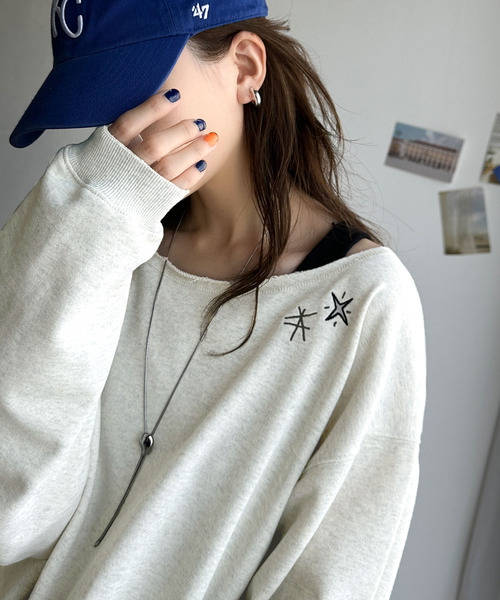 「Java」 スウェットカットソー LARGE グレー レディース_画像2