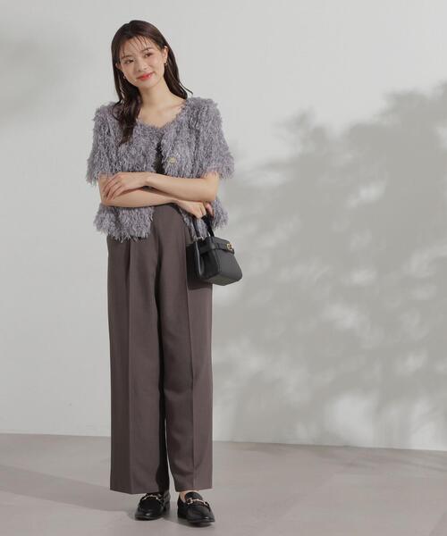 「PROPORTION BODY DRESSING」 半袖ブラウス FREE グレー レディース_画像8