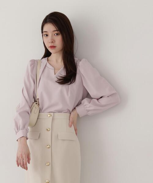 「PROPORTION BODY DRESSING」 長袖ブラウス MEDIUM ホワイト レディース_画像4