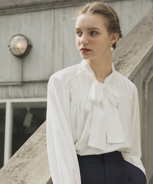 「BONLECILL noir」 長袖ブラウス FREE オフホワイト レディース_画像3