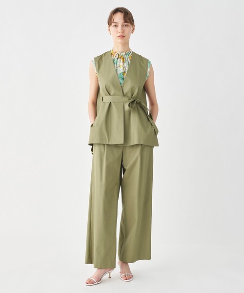 「TOMORROWLAND collection」 ベスト 36 グリーン レディース_画像3