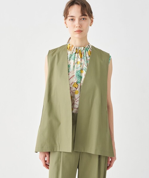 「TOMORROWLAND collection」 ベスト 36 グリーン レディース_画像4