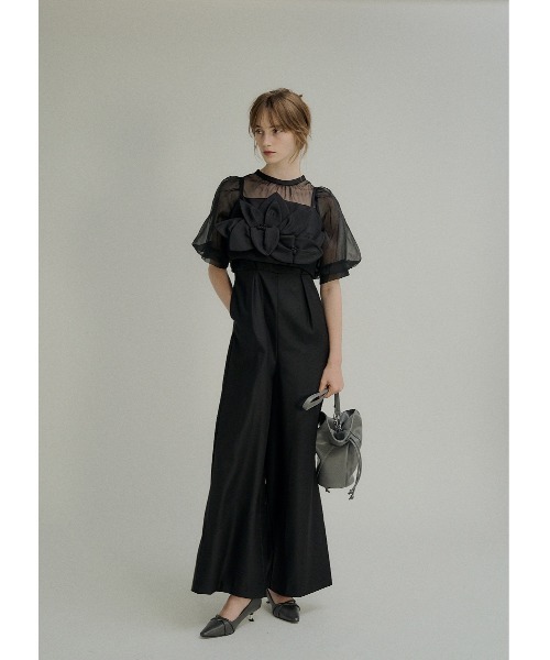 パンツドレス Flower bustier set combinaisonの画像