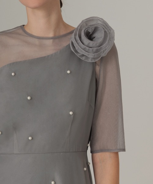 「Leja」 ノースリーブワンピース MEDIUM ブルー レディースの画像