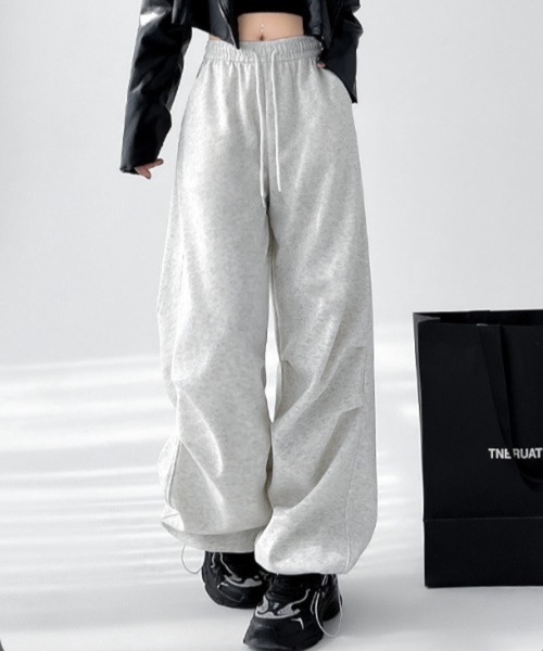 「Mela」 スウェットパンツ X-LARGE ライトグレー レディース_画像4