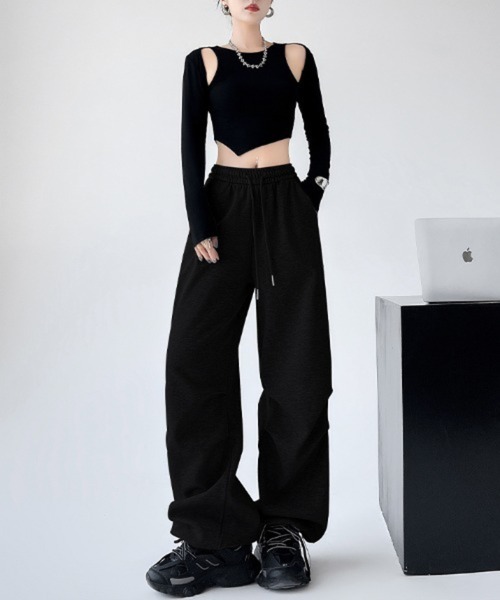 「Mela」 スウェットパンツ X-LARGE ライトグレー レディース_画像5