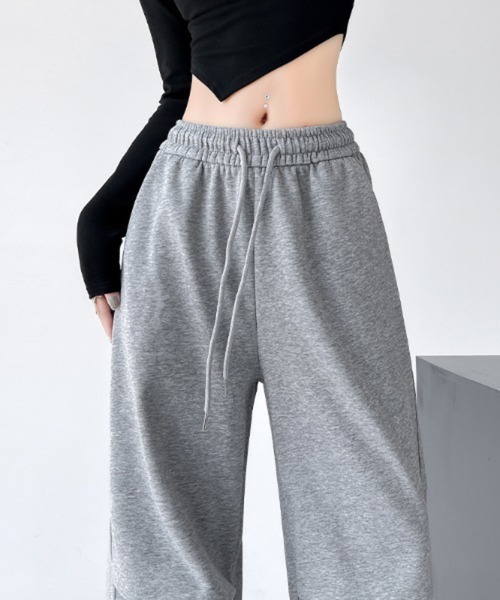 「Mela」 スウェットパンツ X-LARGE ライトグレー レディース_画像6