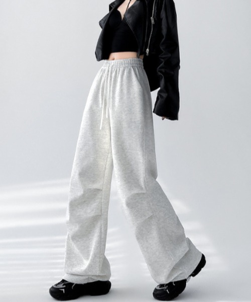 「Mela」 スウェットパンツ X-LARGE ライトグレー レディース_画像9