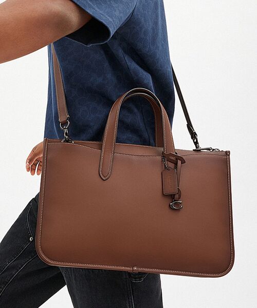 【未使用品】COACH コーチ ビジネスバッグ メンズ ブラウン COACH（コーチ） ビジネスバッグ アイザック ワークバッグ メンズ