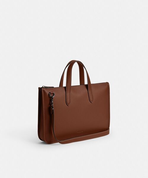 【良品】COACH コーチ ビジネスバッグ ブラック ブラウン COACH（コーチ） ビジネスバッグ アイザック ワークバッグ メンズ