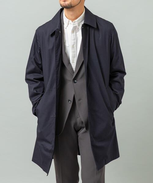 EDIFICE（エディフィス） ステンカラーコート 48 ネイビー メンズ