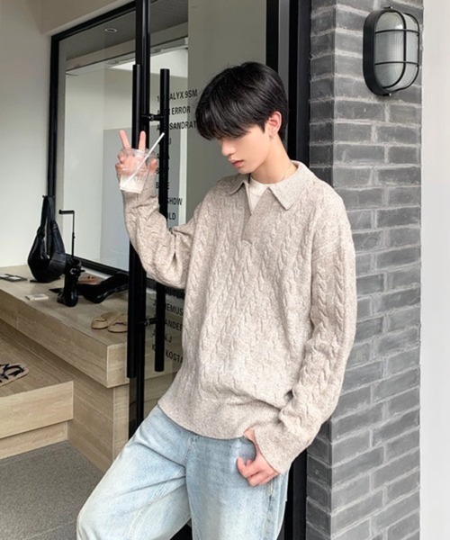 NOWLE（ノウル） セーター ニット ケーブル 「NOWLE」ケーブル編み