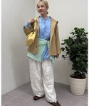 パンツ 「3サイズ展開」ボタニカルワイドイージ...の詳細画像2