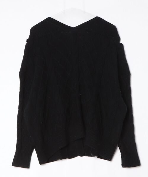 「PalinkA」 ニットカーディガン FREE ブラック レディース_画像2