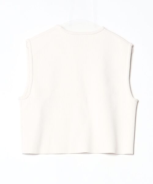 「UNITED ARROWS」 ノースリーブニット - ベージュ レディースの画像