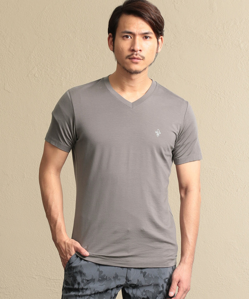 EPOCA UOMO（エポカ ウォモ） 半袖Tシャツ 48 チャコールグレー メンズ 