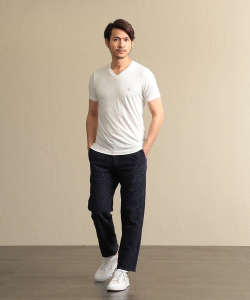 「EPOCA UOMO」 半袖Tシャツ 48 チャコールグレー メンズ_画像3