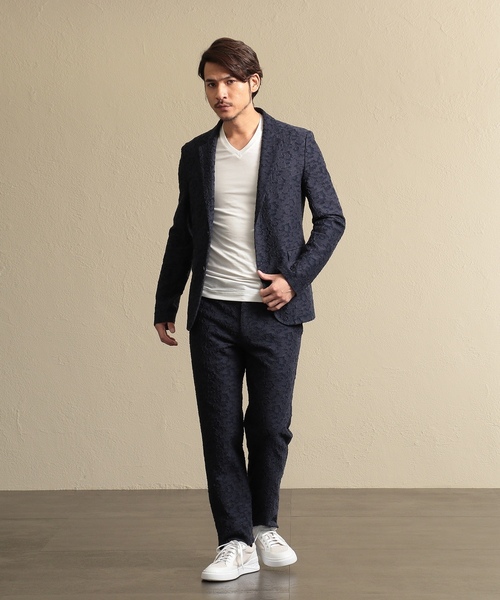 「EPOCA UOMO」 半袖Tシャツ 48 チャコールグレー メンズ_画像5