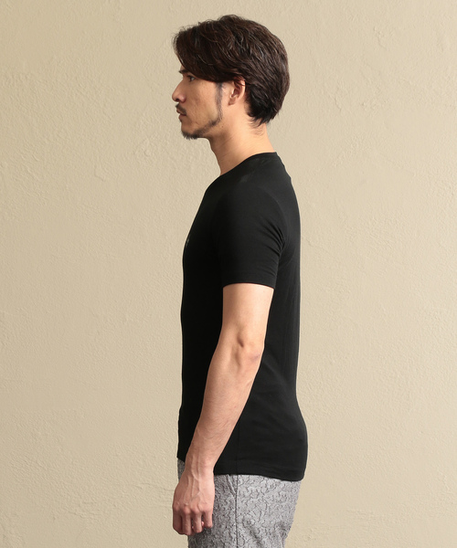 「EPOCA UOMO」 半袖Tシャツ 48 チャコールグレー メンズ_画像7