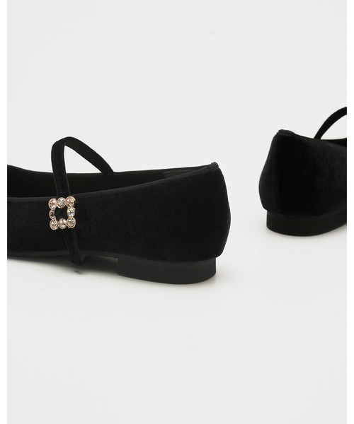 「Emma Francis」 フラットパンプス 25.0cm ブラック レディース_画像4