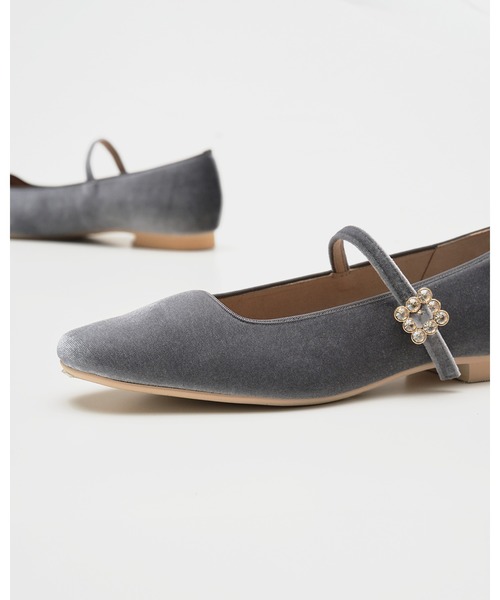 「Emma Francis」 フラットパンプス 25.0cm ブラック レディース_画像6