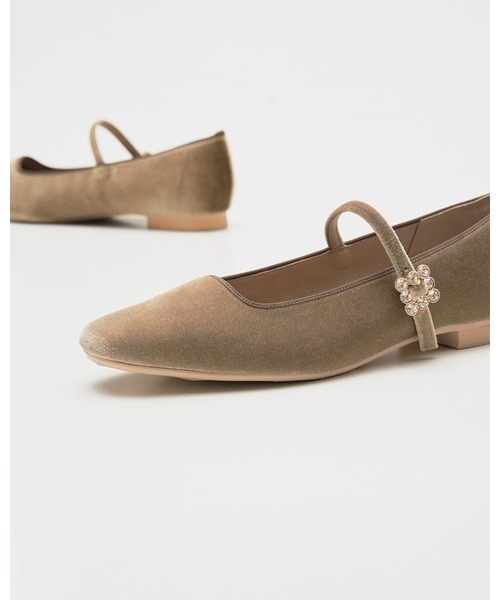 「Emma Francis」 フラットパンプス 25.0cm ブラック レディース_画像9