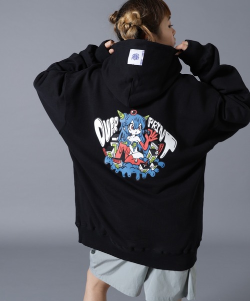 overprintパーカー over print（オーバープリント） パーカー overprint/オーバープリント