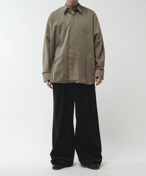 「Lui's」 長袖シャツ FREE ブラック メンズ_画像2