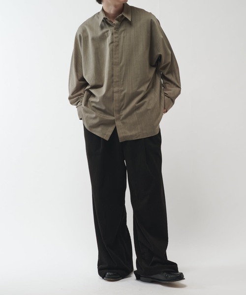 「Lui's」 長袖シャツ FREE ブラック メンズ_画像3