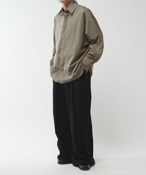 「Lui's」 長袖シャツ FREE ブラック メンズ_画像4