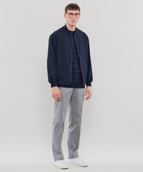 ブルゾン アウター 「FEATHER-TECH PAC」「FLEX NYLON」ストレッチナイロンMA-1 メンズの画像