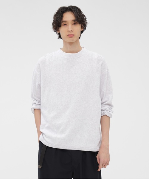 MHL.（エムエイチエル） tシャツ COTTON JERSEY MESH メンズ