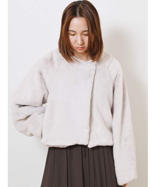 「FRAY I.D」 ノーカラージャケット 0 ブルー レディース_画像7