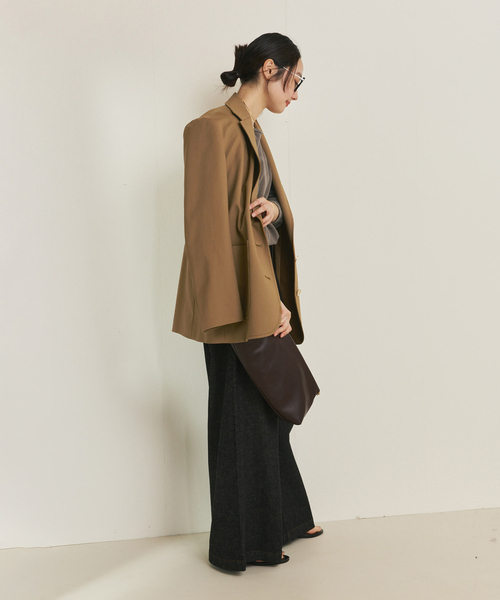 plage（プラージュ） ジーンズ デニム デニムパンツ linen mix tuck