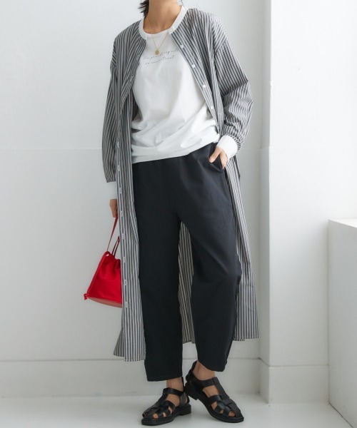 「nissen」 長袖ワンピース M ブルー レディース_画像7