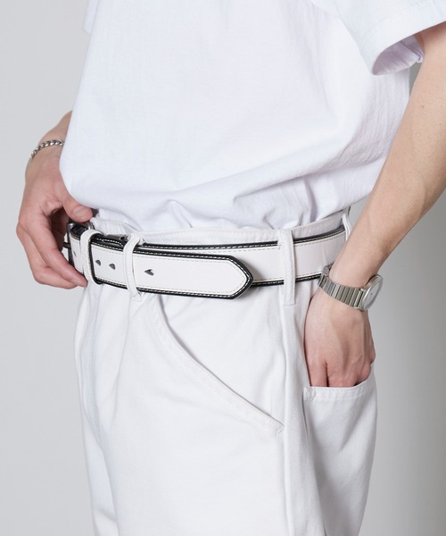 Dickies（ディッキーズ） ベルト PU ダブルレザーステッチ 2重ベルト