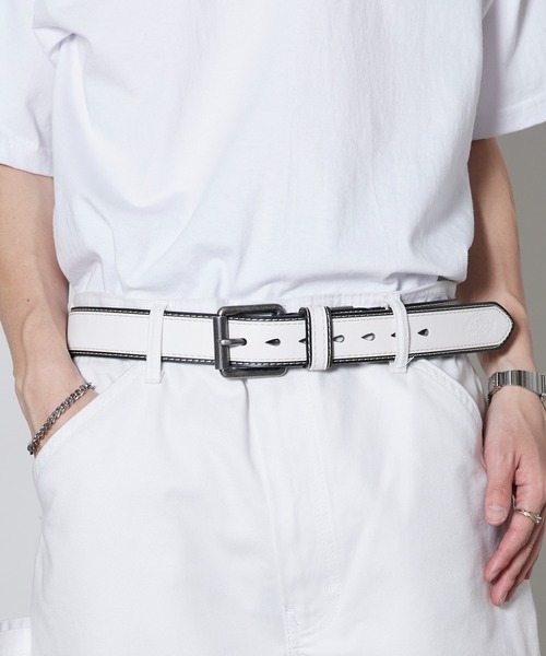 Dickies（ディッキーズ） ベルト PU ダブルレザーステッチ 2重ベルト
