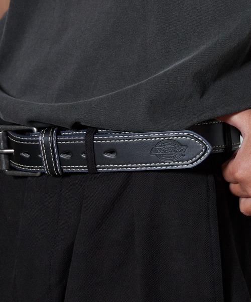 Dickies（ディッキーズ） ベルト PU ダブルレザーステッチ 2重ベルト