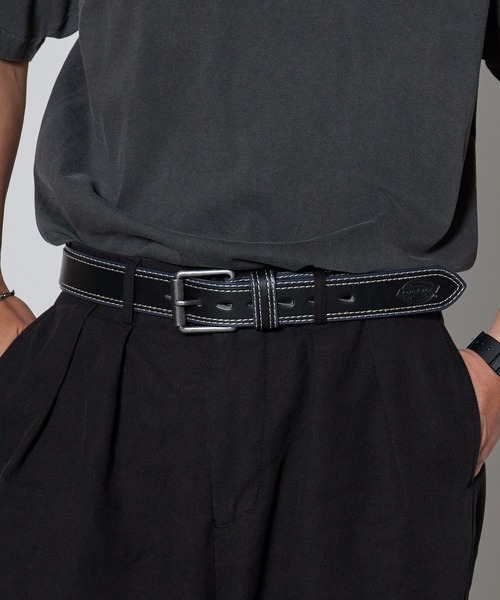 Dickies（ディッキーズ） ベルト PU ダブルレザーステッチ 2重ベルト