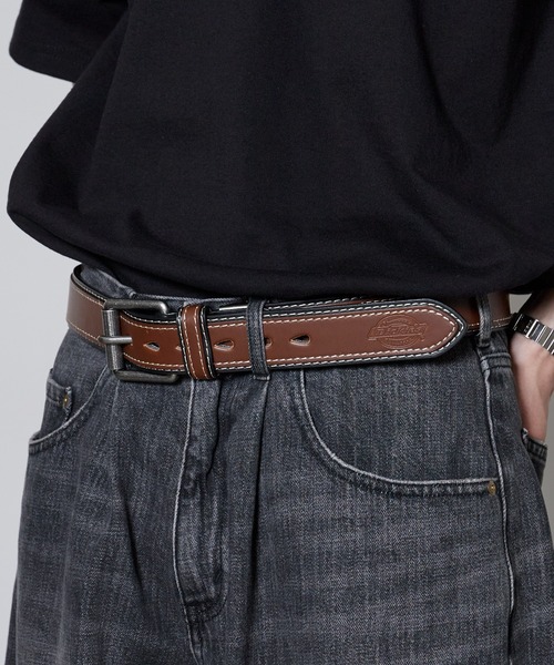 Dickies（ディッキーズ） ベルト PU ダブルレザーステッチ 2重ベルト